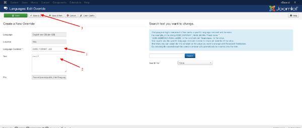 language override date format 1 w600